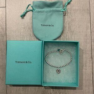 Tiffany & Co Return to Tiffany Blue Heart Bead Bracelet 16cm